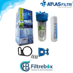 Atlas - 10''  - 1'' Şeffaf Housing ( Filtre Dahil)