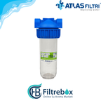 Atlas - 10''  - 1'' Şeffaf Housing ( Filtre Dahil)