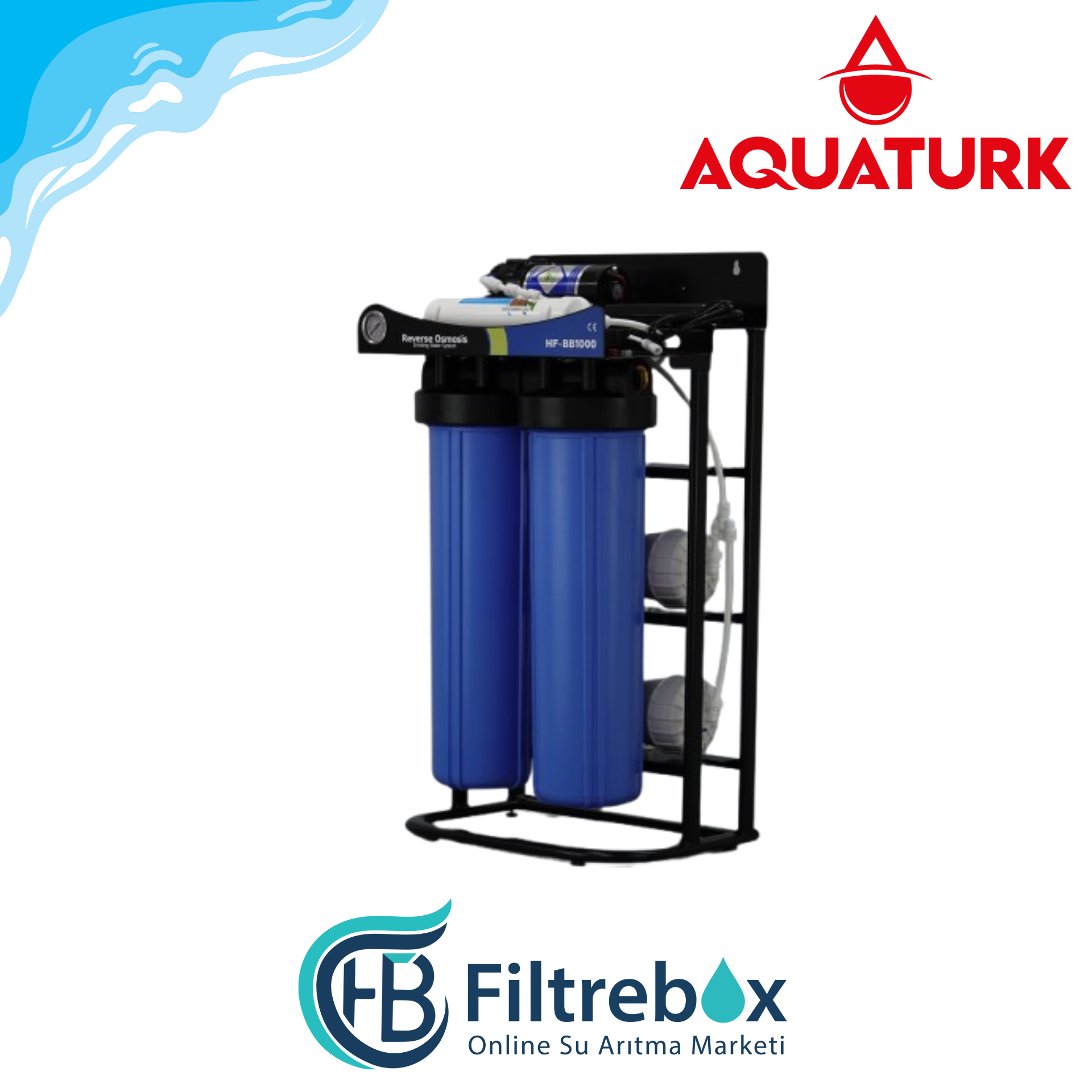 Aquatürk - HF BB1000 Yüksek Akışlı Su Arıtma Cihazı