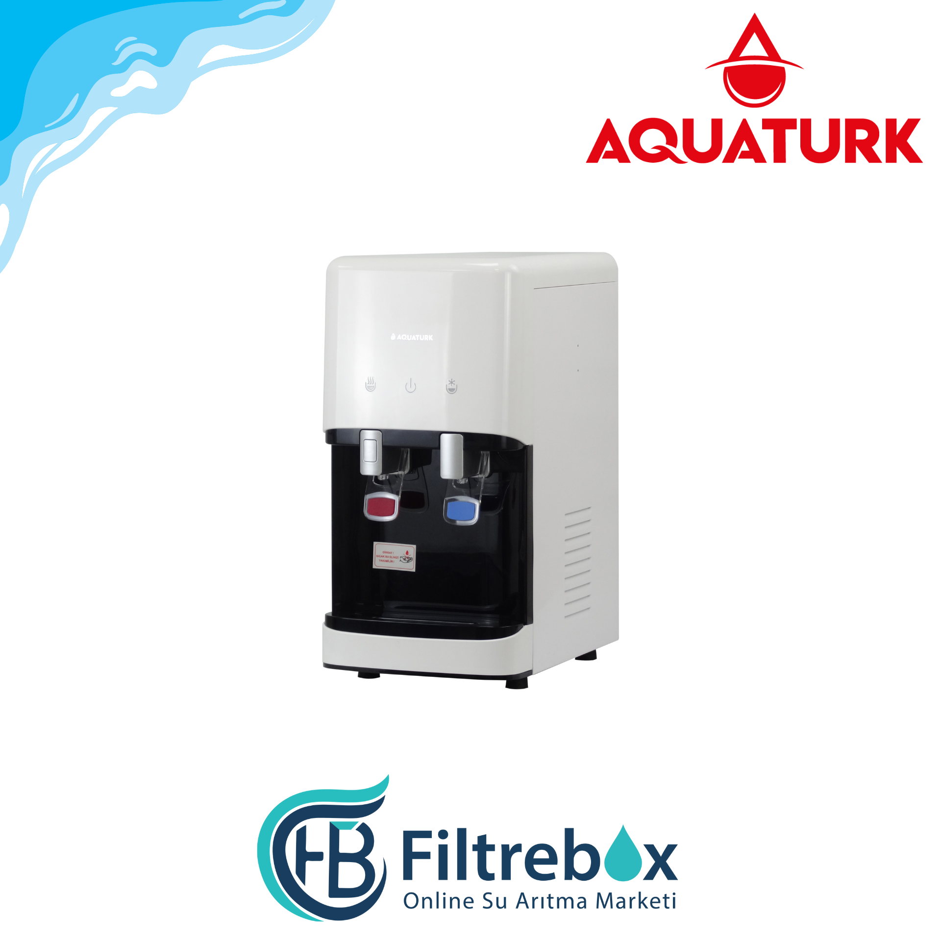 Aquatürk - PEAK Arıtmalı Set Üstü Beyaz Sebil