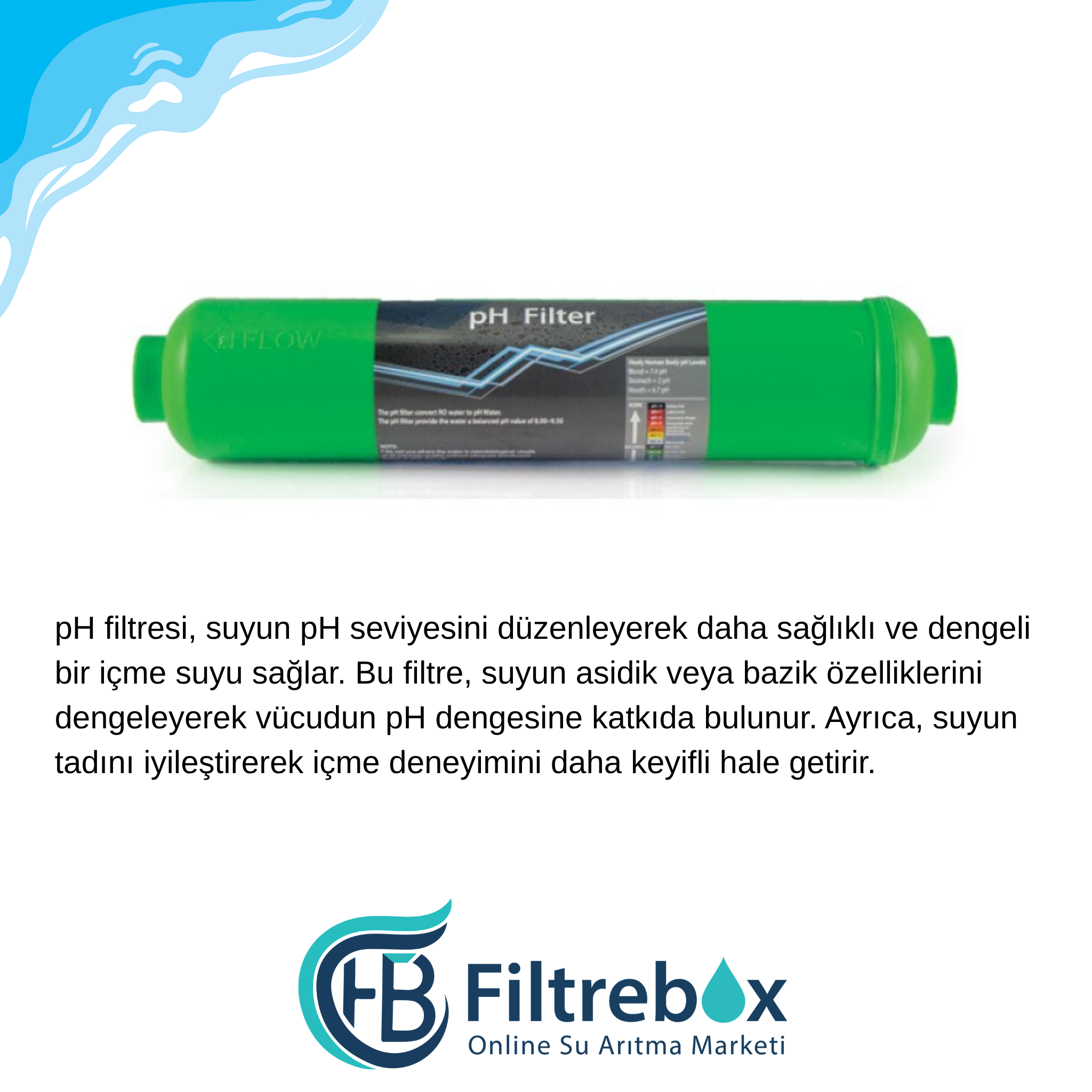 10'' Inline pH Dengeleyici Filtre