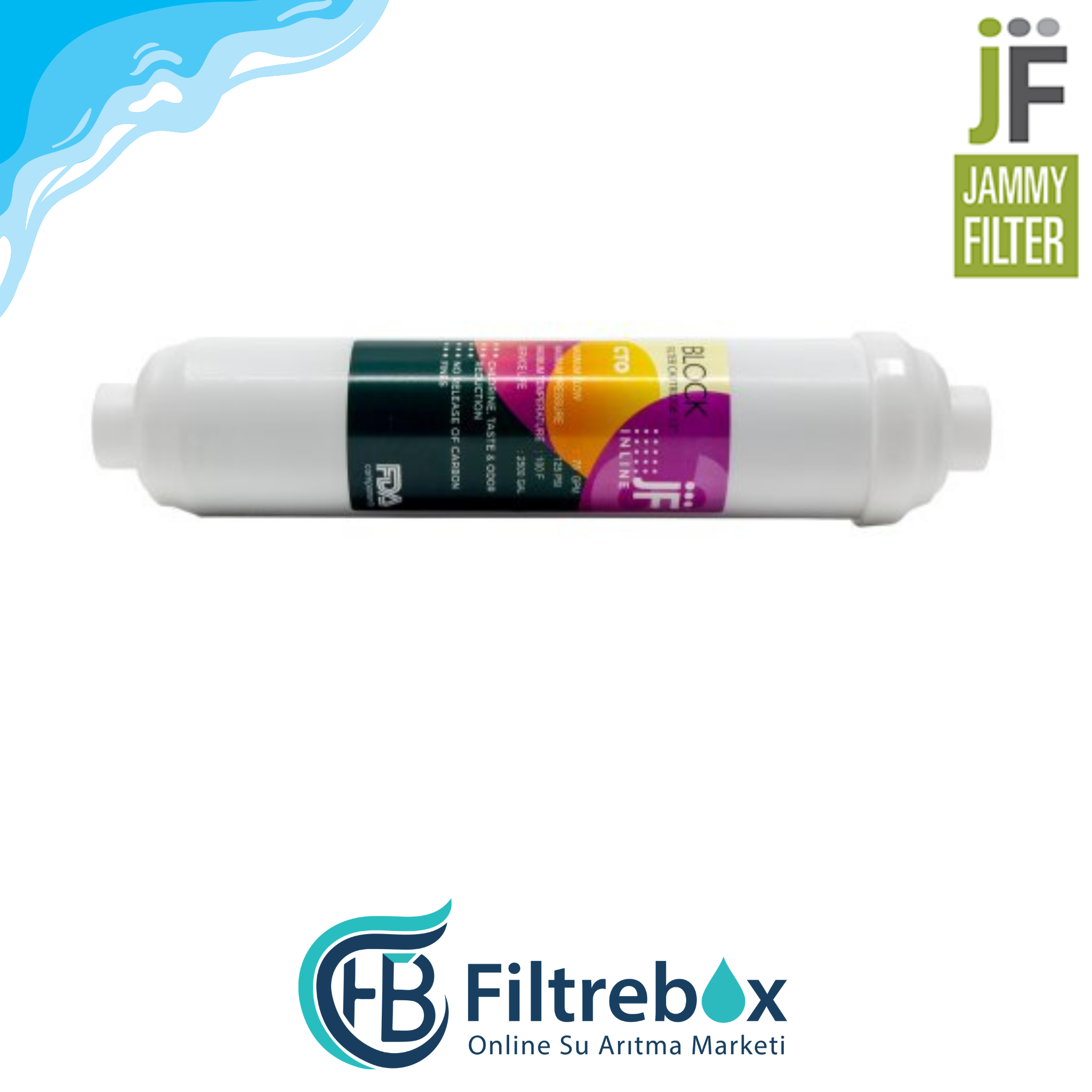 12'' Inline CTO Blok Karbon Filtre