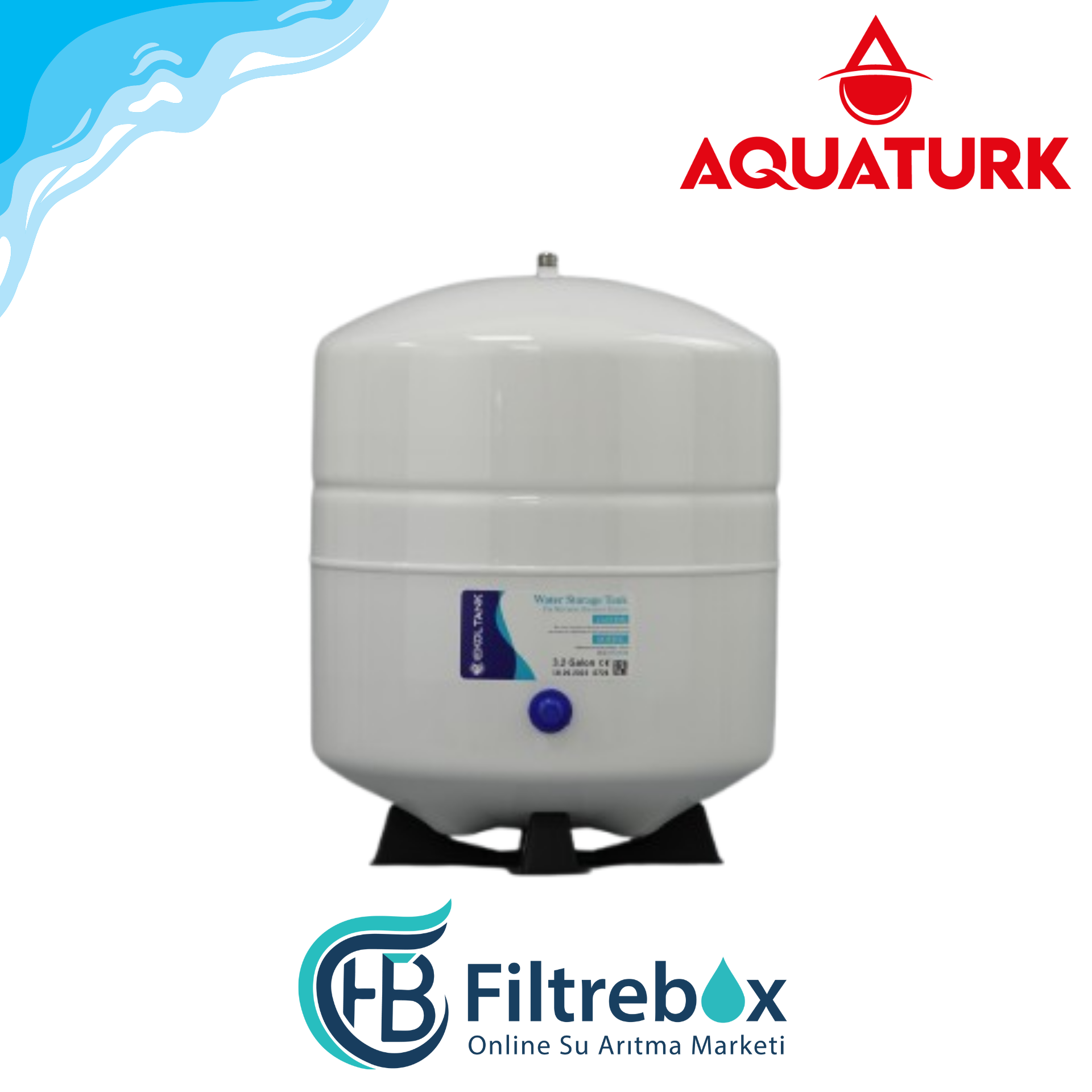 Ekol Tank - 3.2 Galon Metal Basınç Denge Tankı (12 LT)