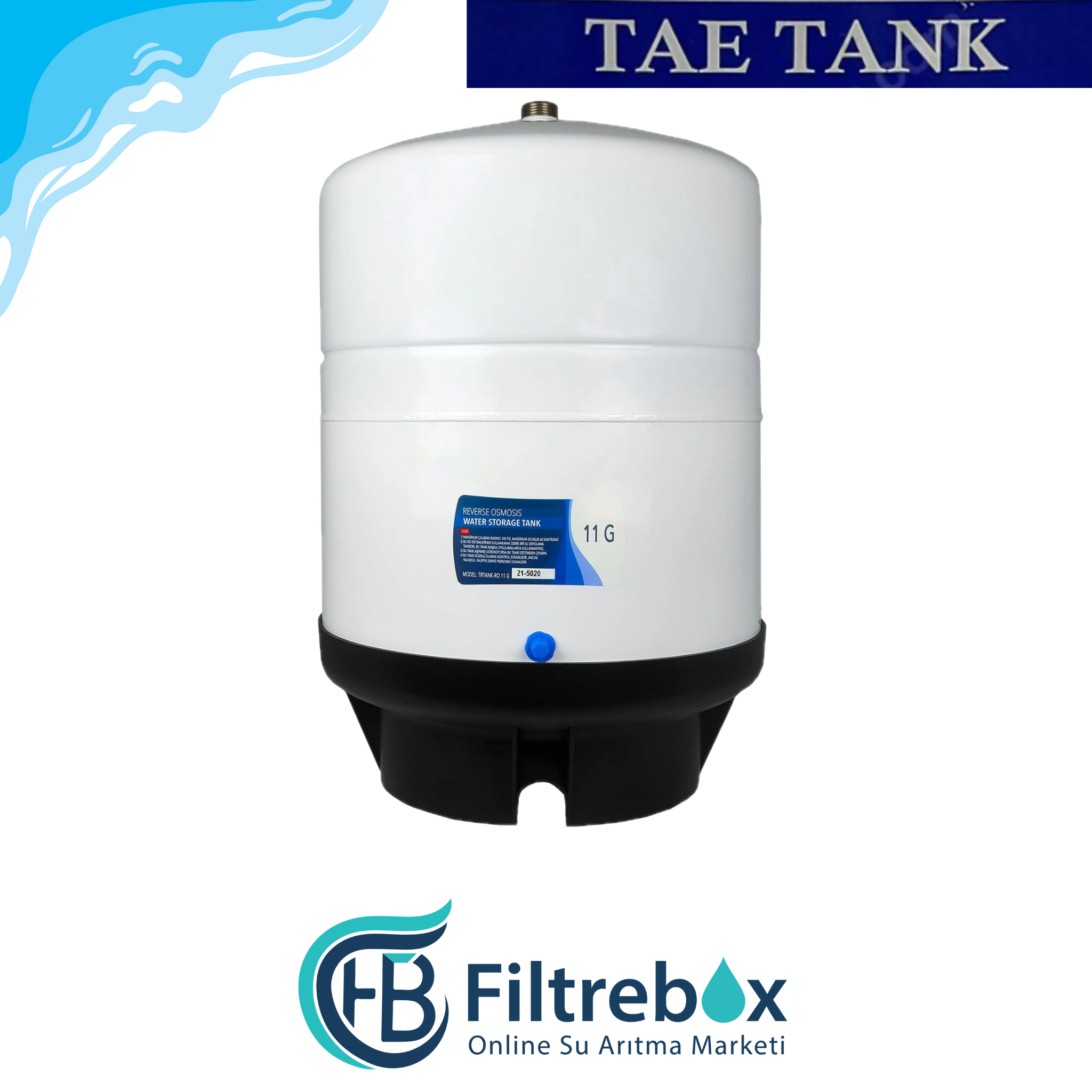 TAE - 11 Galon Metal Basınç Denge Tankı (40 LT)