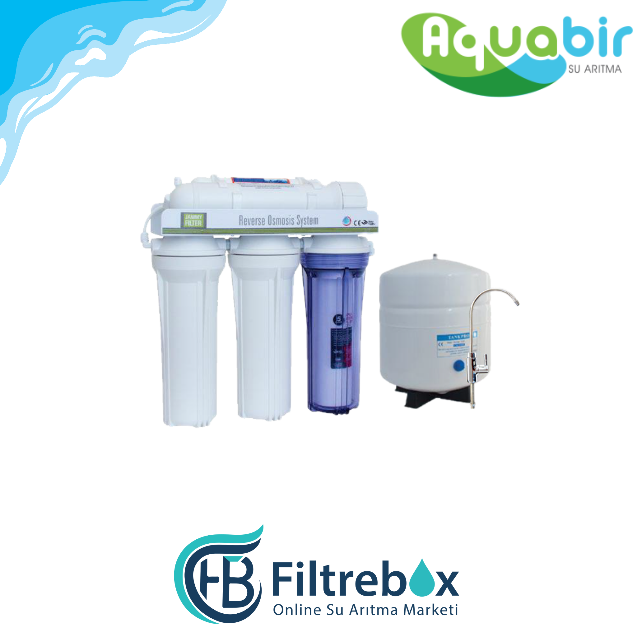 Aquabir - Açık Kasa Su Arıtma Cihazı Pompasız
