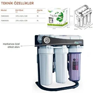 Vera Dynamic - 300 GPD Direk Akış Su Arıtma Cihazı